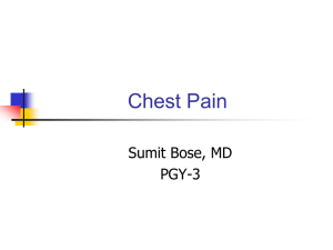 Chest Pain - School of Medicine