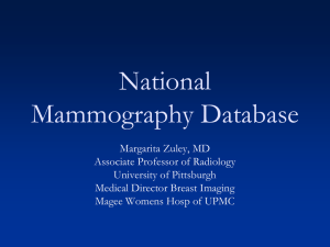 National Mammography Database