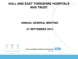 Annual General Meeting 2013 - Hull and East Yorkshire Hospitals