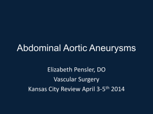 Abdominal Aortic Aneurysms