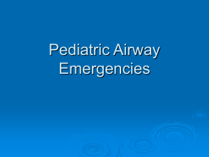 Pediatric Airway Emergencies - American Heart Classes – CPR 3G