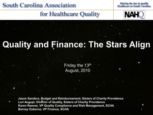 PowerPoint - scahq, Aug. 2010 - South Carolina Hospital Association