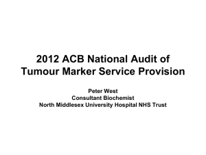 National audit of tumour markers