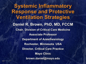 Systemic Inflammatory Response and Protective Ventilation Strategies