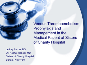 Venous Thromboembolism Research Project