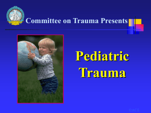 ATLS guidelines on paediatric trauma
