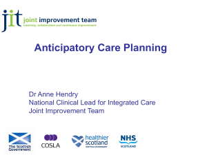 Anticipatory Care Planning, ppt