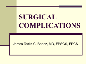 SURGICAL COMPLICATIONS