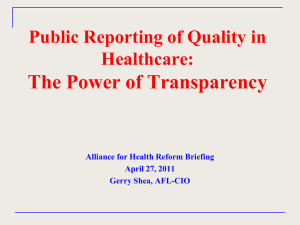 Gerry Shea - Alliance for Health Reform