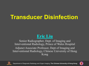HKRA Transducer disinfection - The Hong Kong Radiographer`s