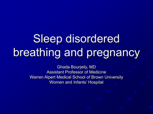 SDB_and_pregnancy - North East Sleep Society
