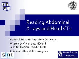 Reading Abd X-rays and Head CT