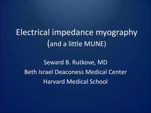 Electrical impedance myography - University of Rochester Medical