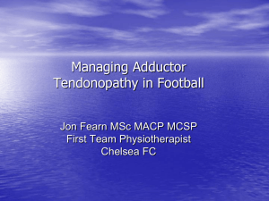 Tendon - Science And Football