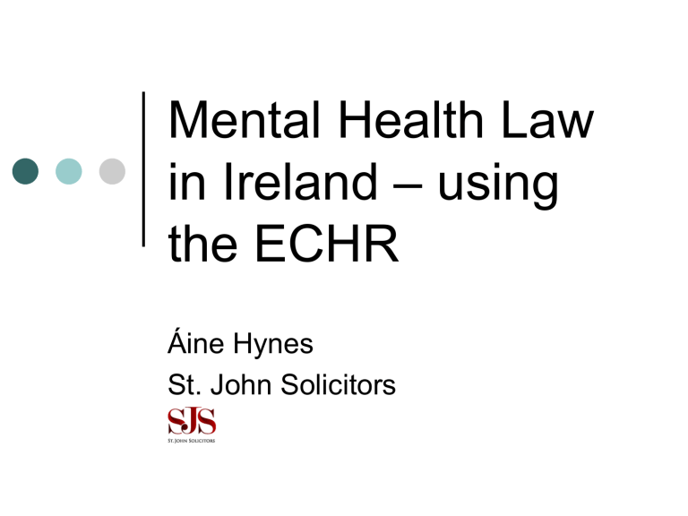 The Mental Health Act 2001 In Practice A Legal