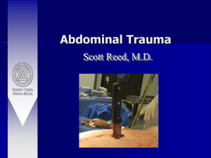 Abdominal Trauma nursing
