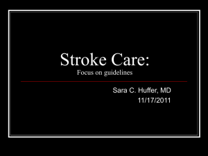 AHA stroke guidelines