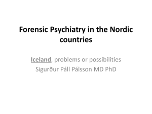 Forensic psychiatry in the nordic countries_ICE_Pálsson