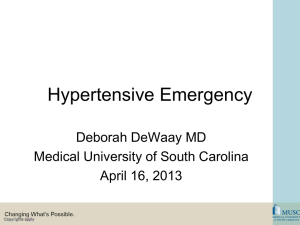 Drugs for HTV emergencies A