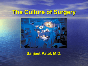 The Culture of Surgery - UCLA Department of Surgery