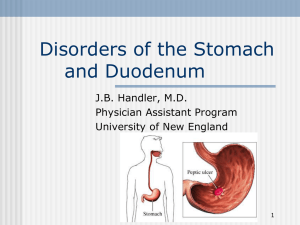 Disorders of the Stomach and Duodenum