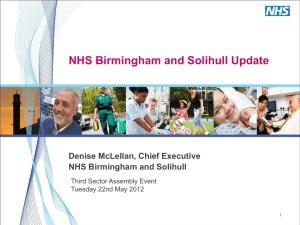 Denise McLellan`s presentation (NHS Structures)
