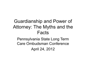 Guardianship and Power of Attorney
