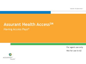 Health Access (Fixed Benefit) Power Point