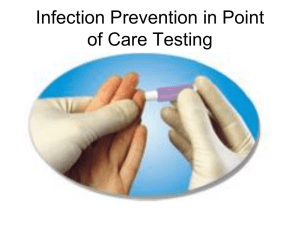 Infection Control in Point of Care Testing