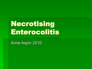Necrotising Enterocolitis (NEC) - the Yorkshire Neonatal Network