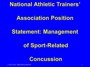 Management of Sport-Related Concussion