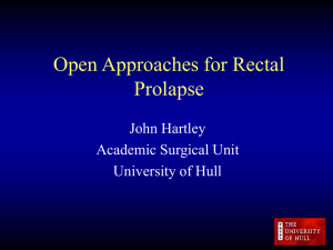 Open approaches for rectal prolapse
