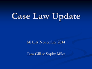 Case-Law-Update-MHLA-conference-2014