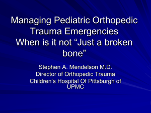 Managing Pediatric Orthopedic Trauma Emergencies
