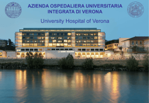 Diapositiva 1 - Azienda Ospedaliera Universitaria Integrata Verona