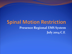 2014 July Spinal Motion Restriction