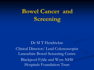Bowel cancer screening - Blackpool, Fylde and Wyre Hospitals NHS