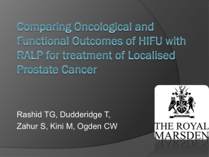 Comparing Oncological and Functional Outcomes