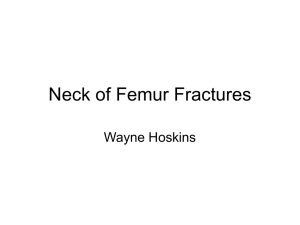 Fractured Neck of Femur