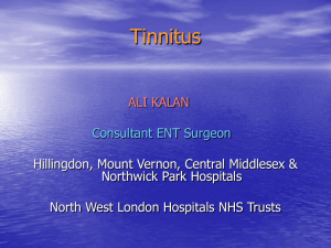 Tinnitus - Hillingdon Independent GP Group
