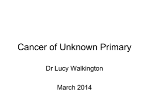 Cancer of Unknown Primay