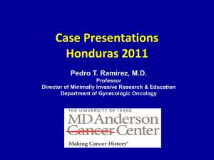 Case Presentation - MD Anderson Cancer Center