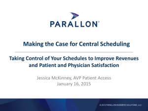 Making the Case for Central Scheduling
