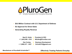 Effectively Treating Patients Everyday Confidential PluroGel® in