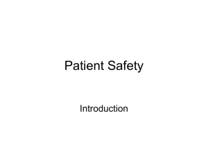 7 Dec 2010 - Patient Safety - Ian Ferguson