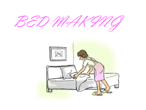 Procedures of Bed Making