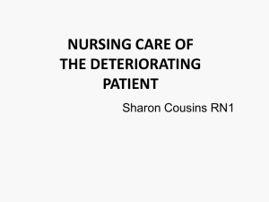 Bai 4_Nursing care of the deteriorating patient_Sharon Cousins
