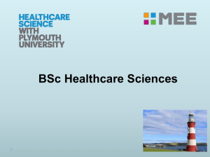 Why study healthcare science?