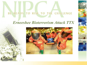 Erneeshee Bioterrorism TTX PPT