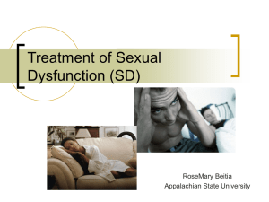 Treatment of Sexual Dysfunction